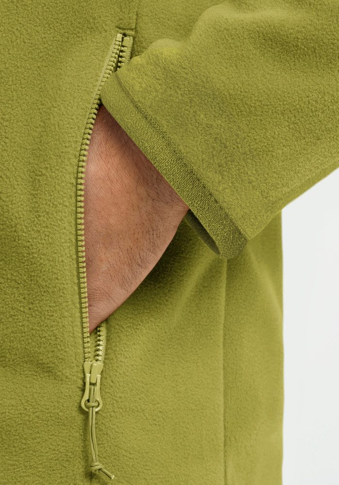 Jack Wolfskin Fleecejacke TAUNUS 100 FZ M mit Reißverschluss, winddicht, windabweisend – Bild 4 von 5