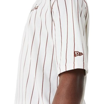 New Era Print-Shirt Oversized PINSTRIPE off white