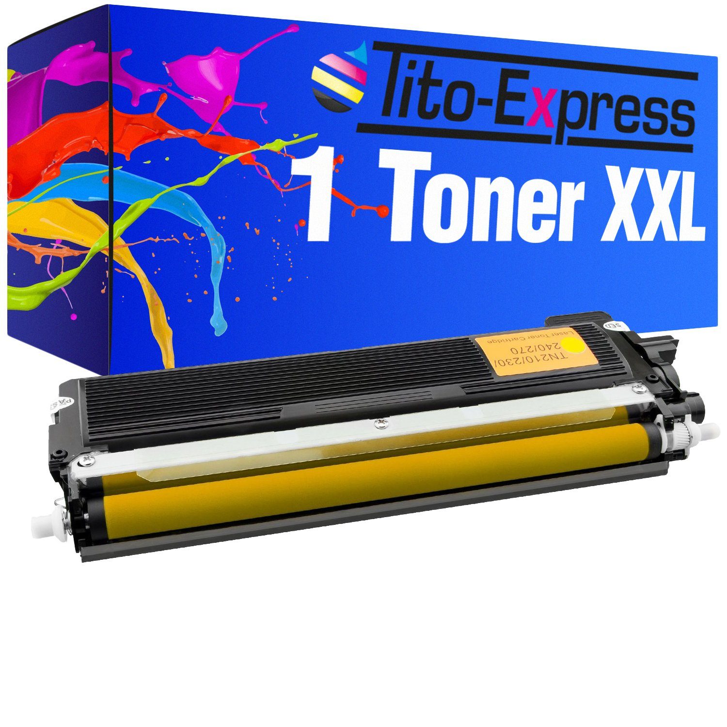 Tito-Express Tonerpatrone ersetzt Brother TN-230 TN 230 BrotherTN230, (1x Yellow), für DCP-9010CN HL-3040CN HL-3070CW MFC-9120CN MFC-9320CW MFC-9325CW