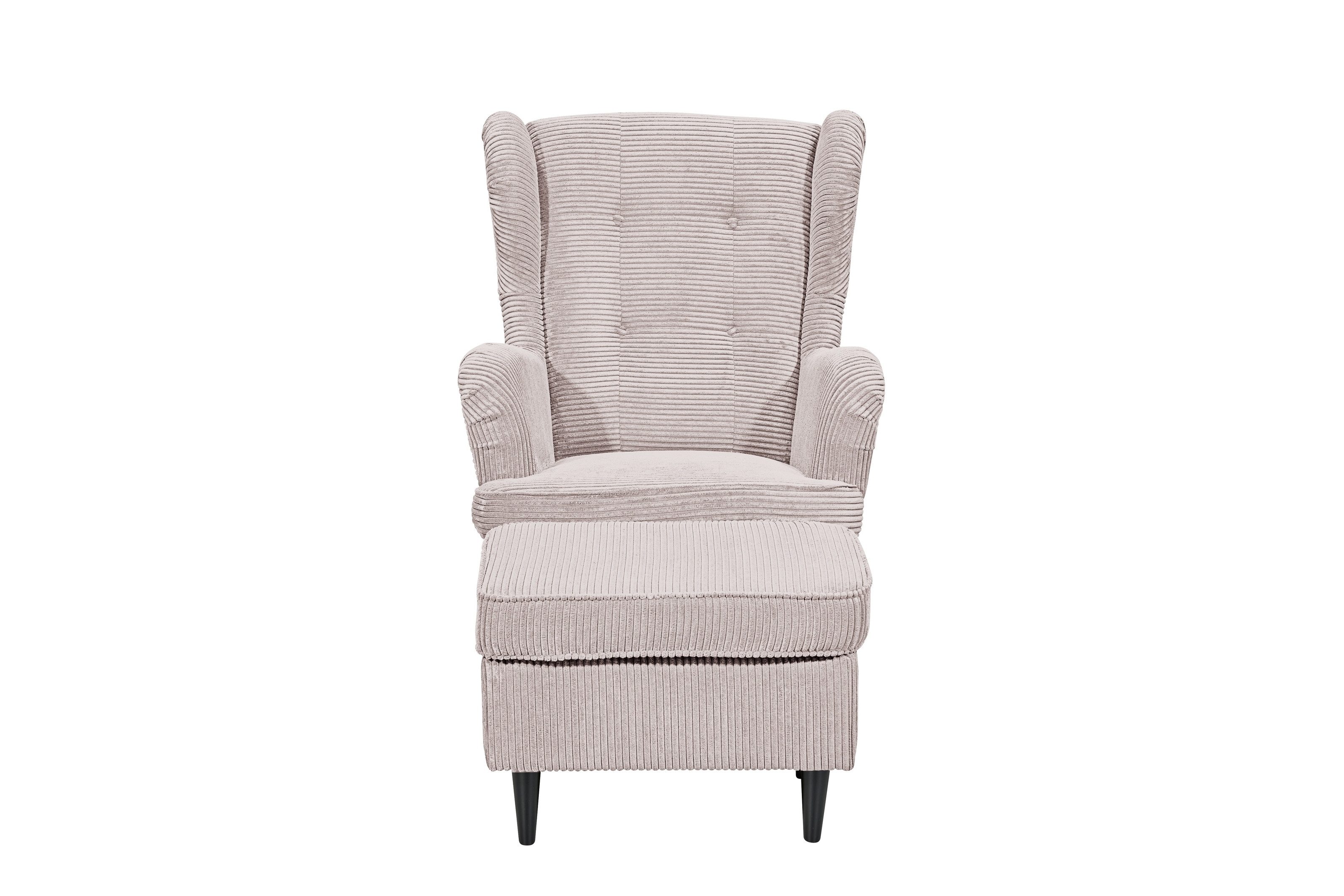 freiraum Ohrensessel OSKAR (Sessel und Hocker), (Sessel und Hocker) in Flamingo - 78x102x98 (BxHxT)