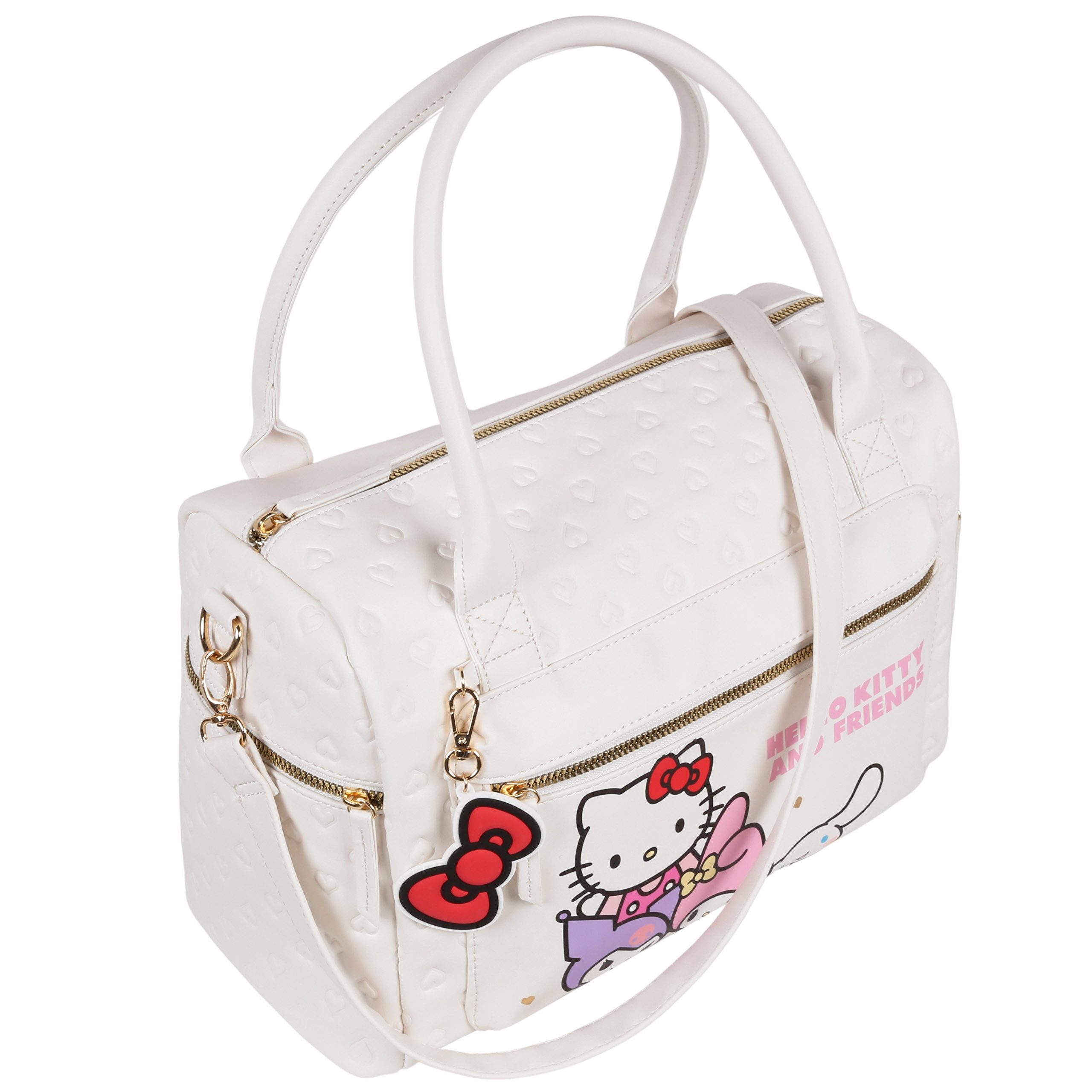 Hello Kitty Handtasche Hello Kitty Weiße Reisetasche mit Reißverschluss 38x26x16 cm