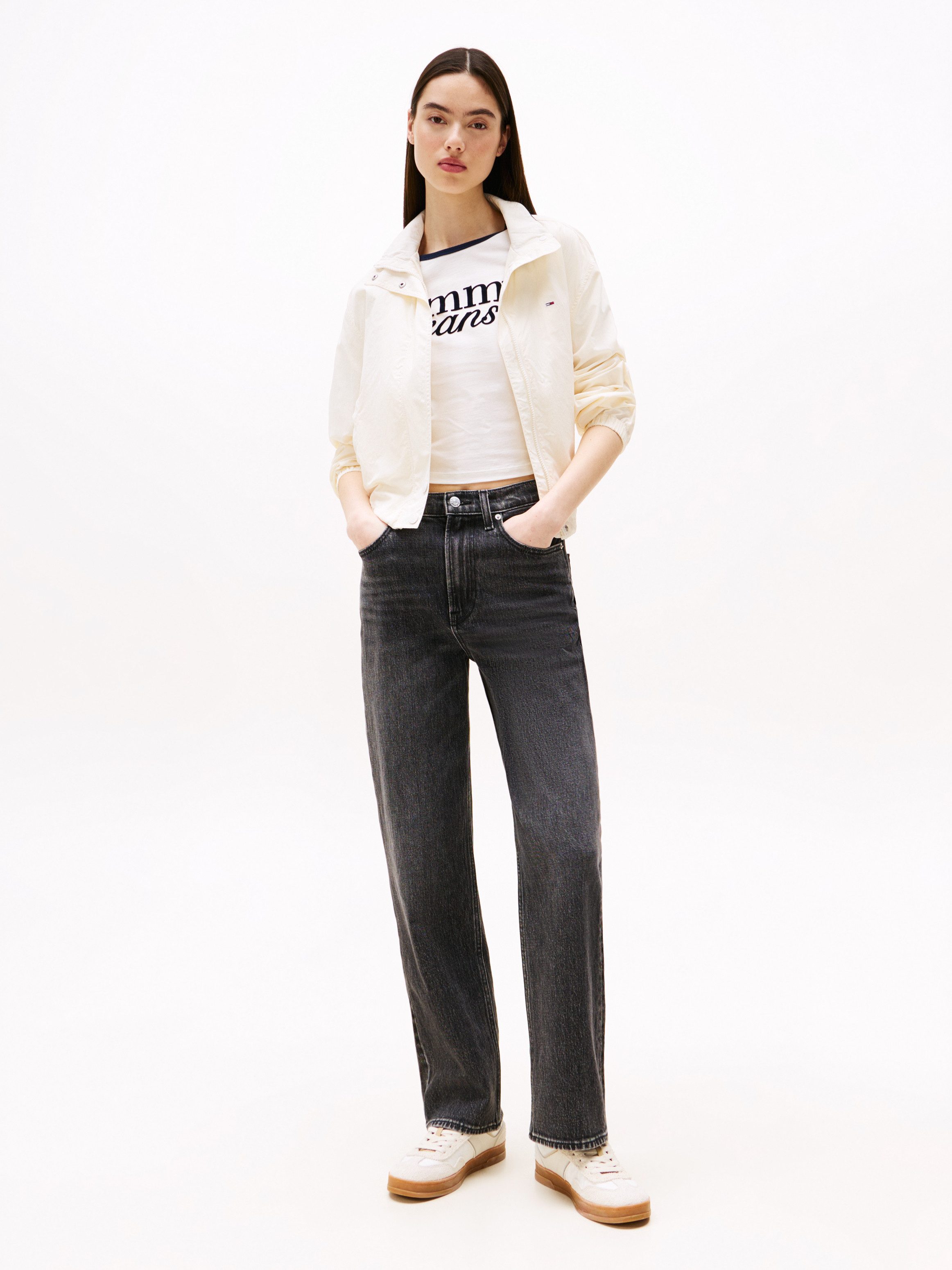 Tommy Jeans Straight-Jeans LAYLA HR SLIM STR in Knöchellänge