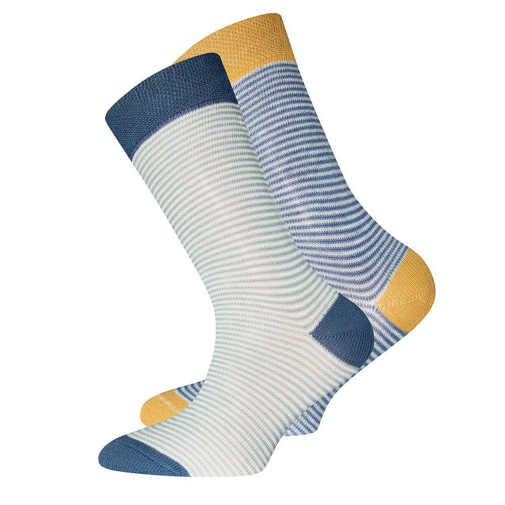 Ewers Socken Socken GOTS Ringel (2-Paar) | Wintersocken