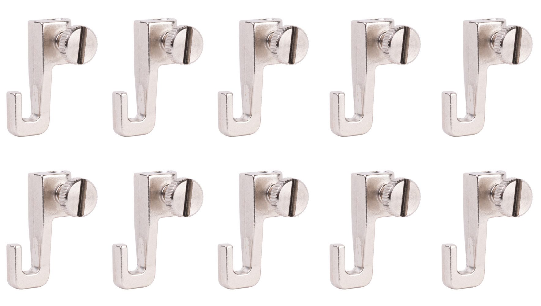SOFT-RAIL Seilhaken Verstellbarer Bilderhaken Mini, für Galerieschienen & Bilderschienen, (Set, 10-St), Zubehör