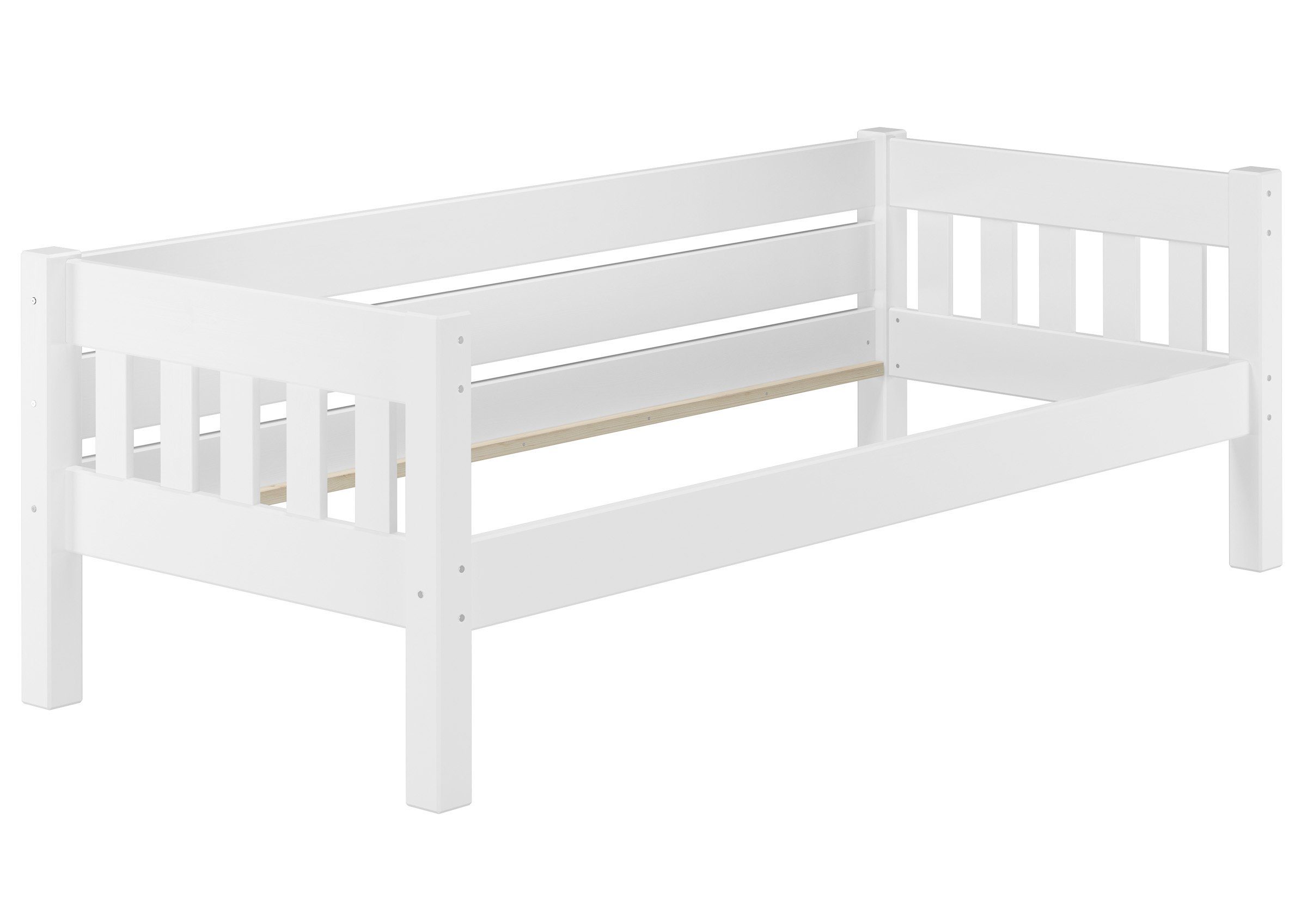 ERST-HOLZ Bett Couchbett Einzelbett Kiefer Weiß günstig online kaufen