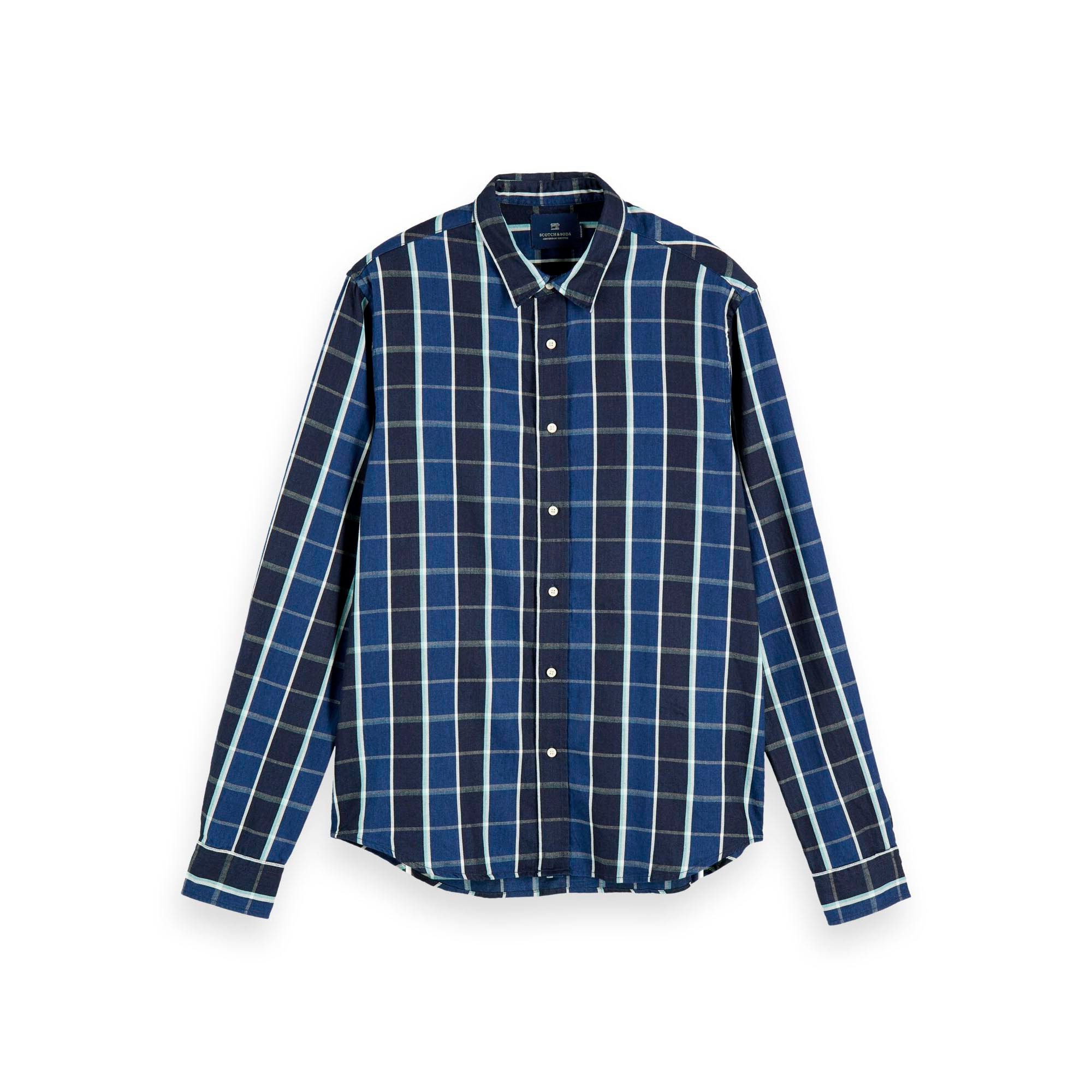Kurzarmhemd Scotch & Soda Herren Langarm Hemd Beach Summer Check Shirt 155149