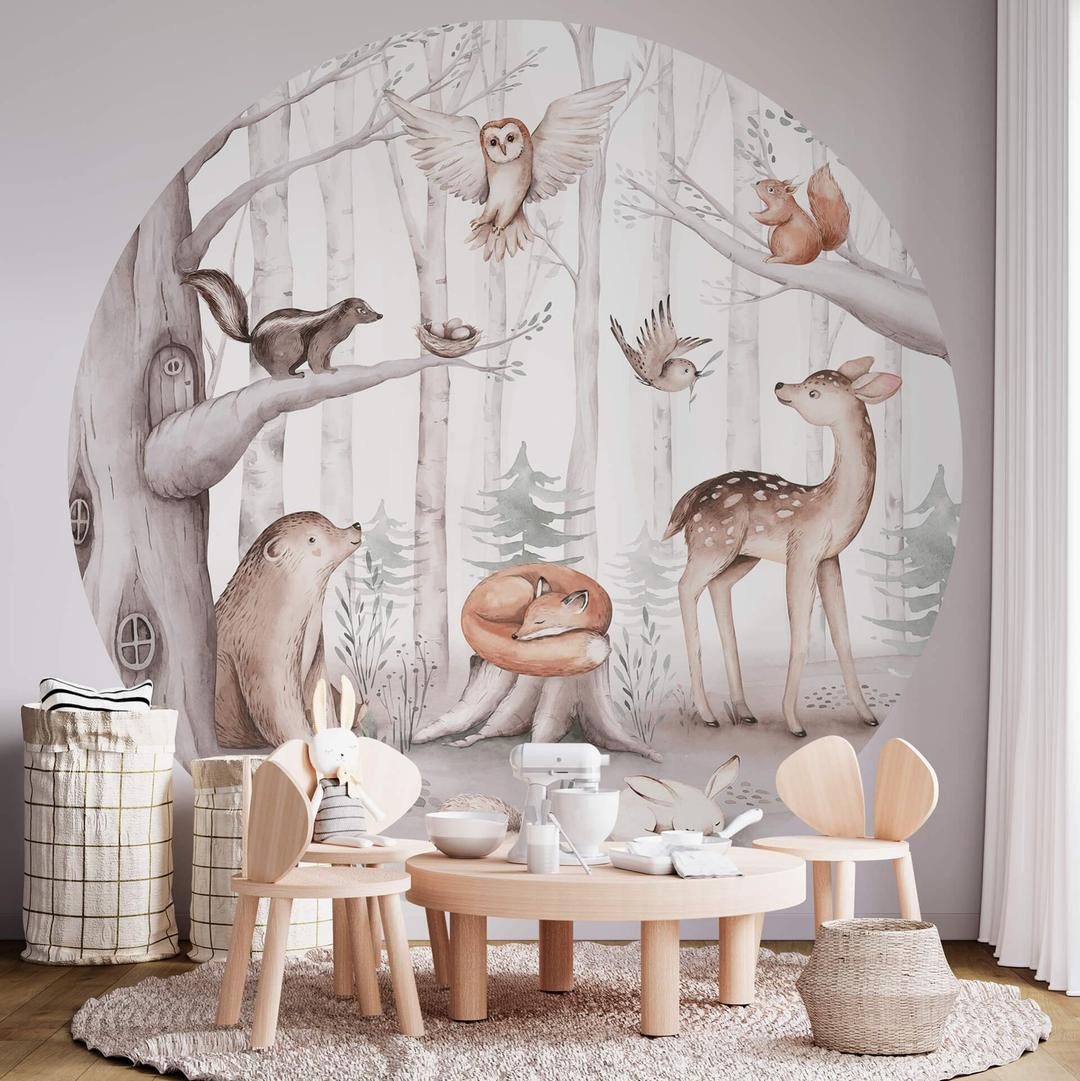 K&L Wall Art Fototapete Mädchenzimmer Vliestapete Einhorn Fototapeten aus Vlies, wahlweise als Klebetapete zum Ankleben oder Vliestapete zum Tapezieren