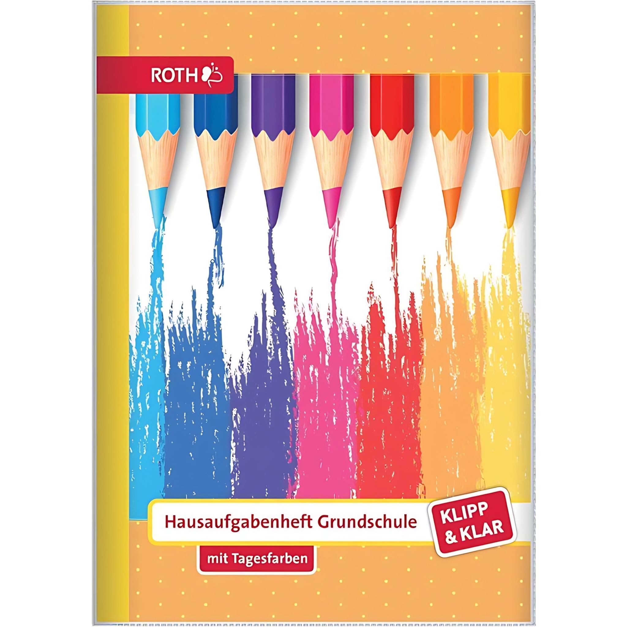 Roth Schulheft Roth Klipp&Klar Hausaufgabenheft Buntstifte