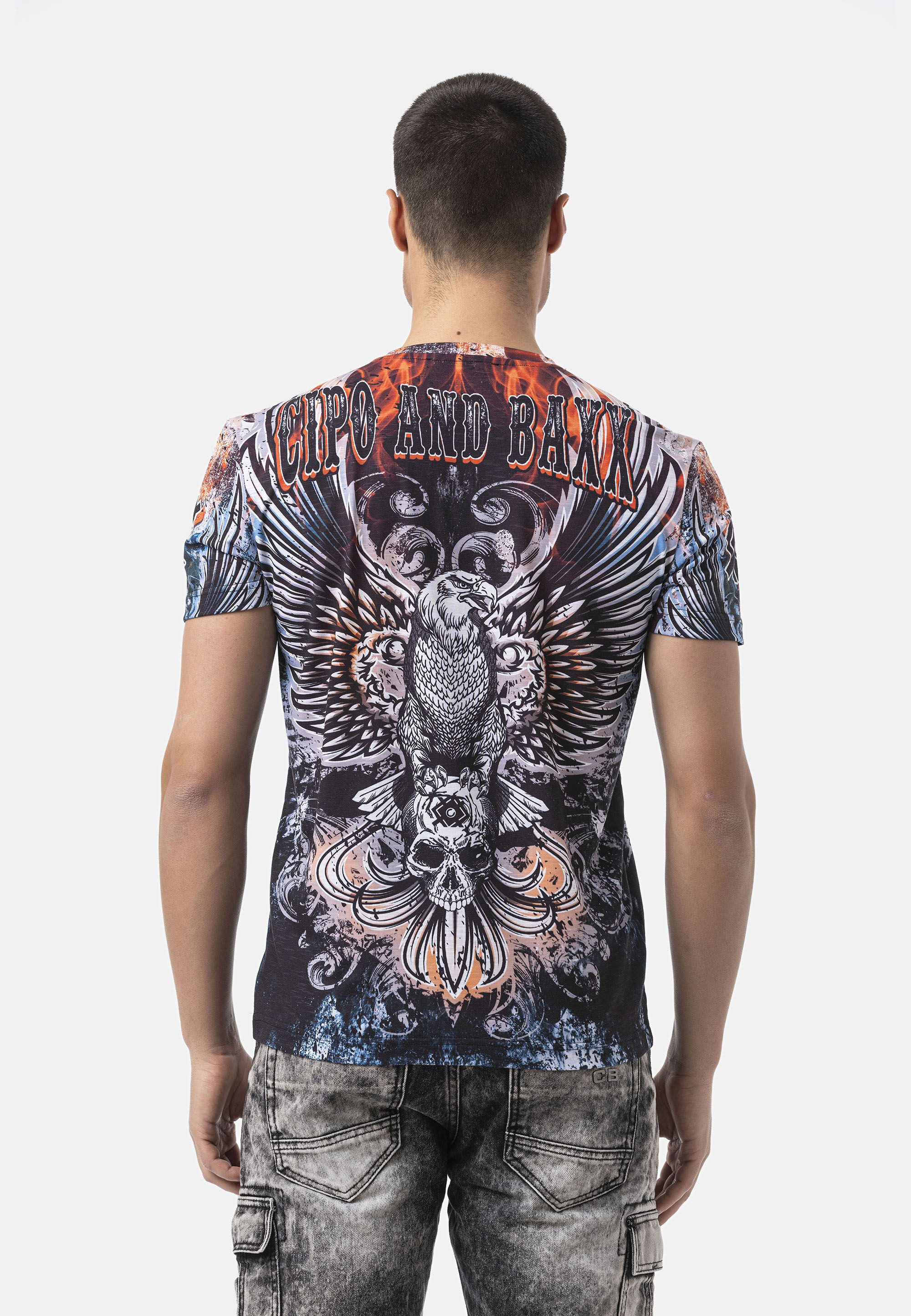 Cipo & Baxx T-Shirt CT818 sportliche Freizeit-Looks