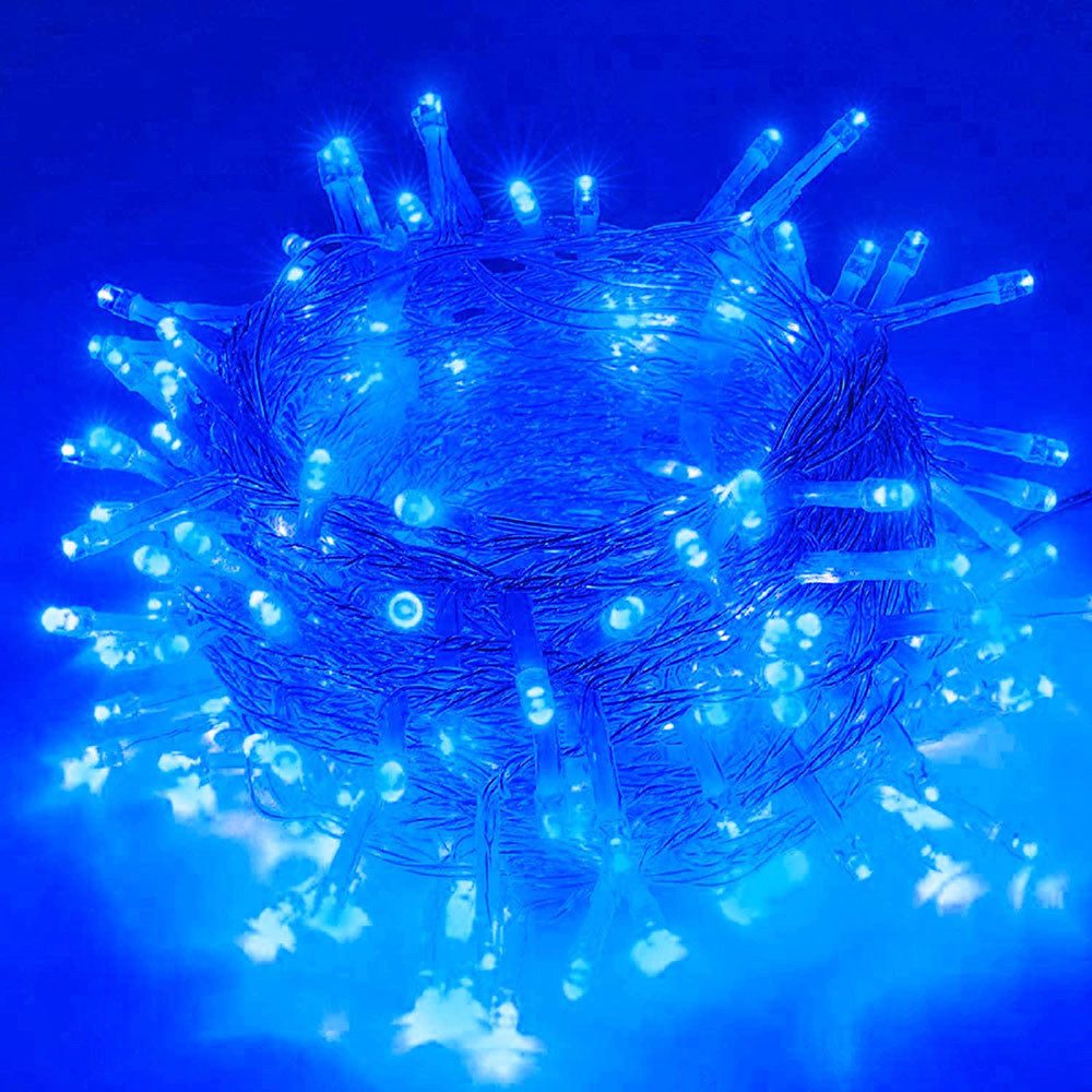 Rosnek Lichterkette 20M/30M/50M/100M 31V DC LED-Lichterkette, Timer, Speicherfunktion, 8 Modi für Zuhause Garten Hof Hochzeit Weihnachtsfeier Feiertag
