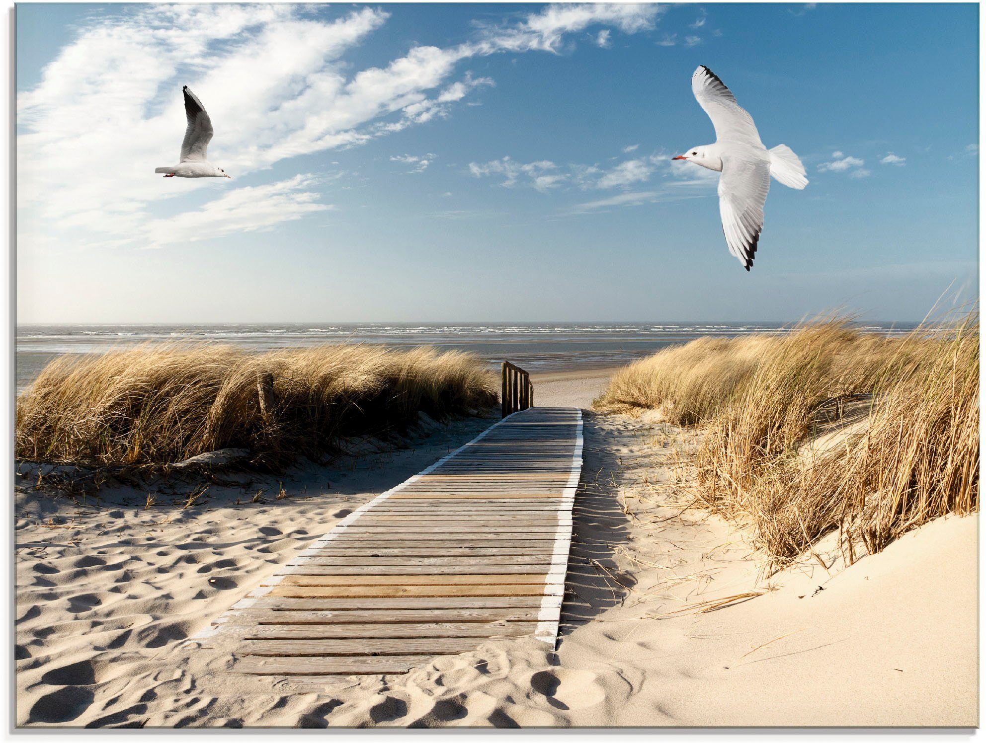 Artland Glasbild Nordseestrand auf Langeoog mit günstig online kaufen