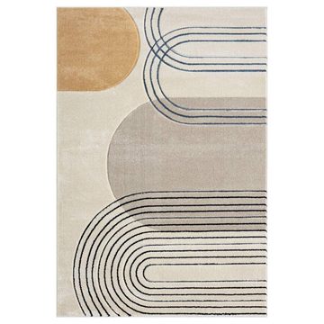 Teppich BONITO 7157, Carpet City, rechteckig, Höhe: 11 mm, Flachflor, Hochtief-Muster/ 3D-Effekt, Wohnzimmer