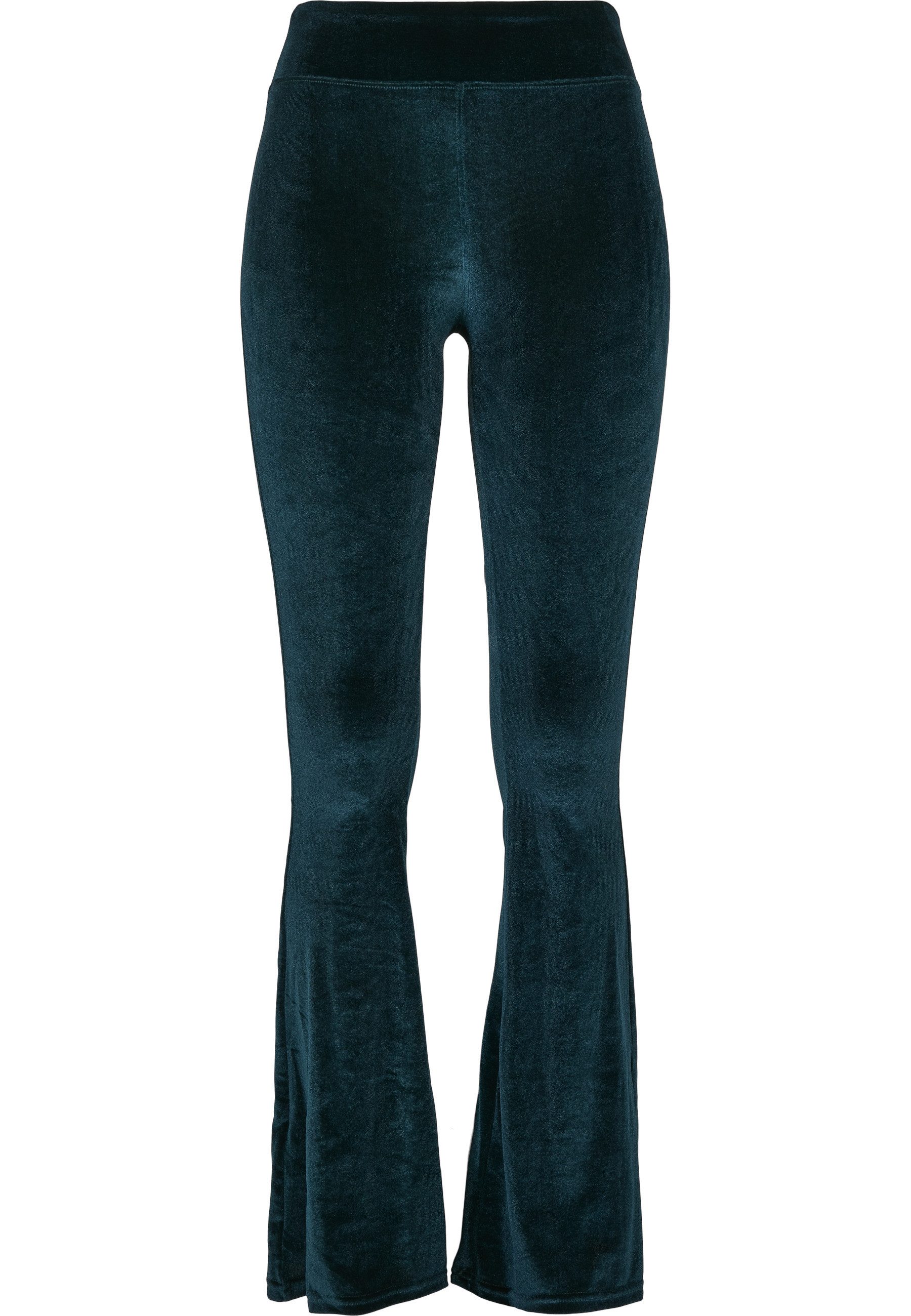 URBAN CLASSICS Leggings Urban Classics Damen Ladies High Waist Velvet Boot Cut Leggings (1-tlg)