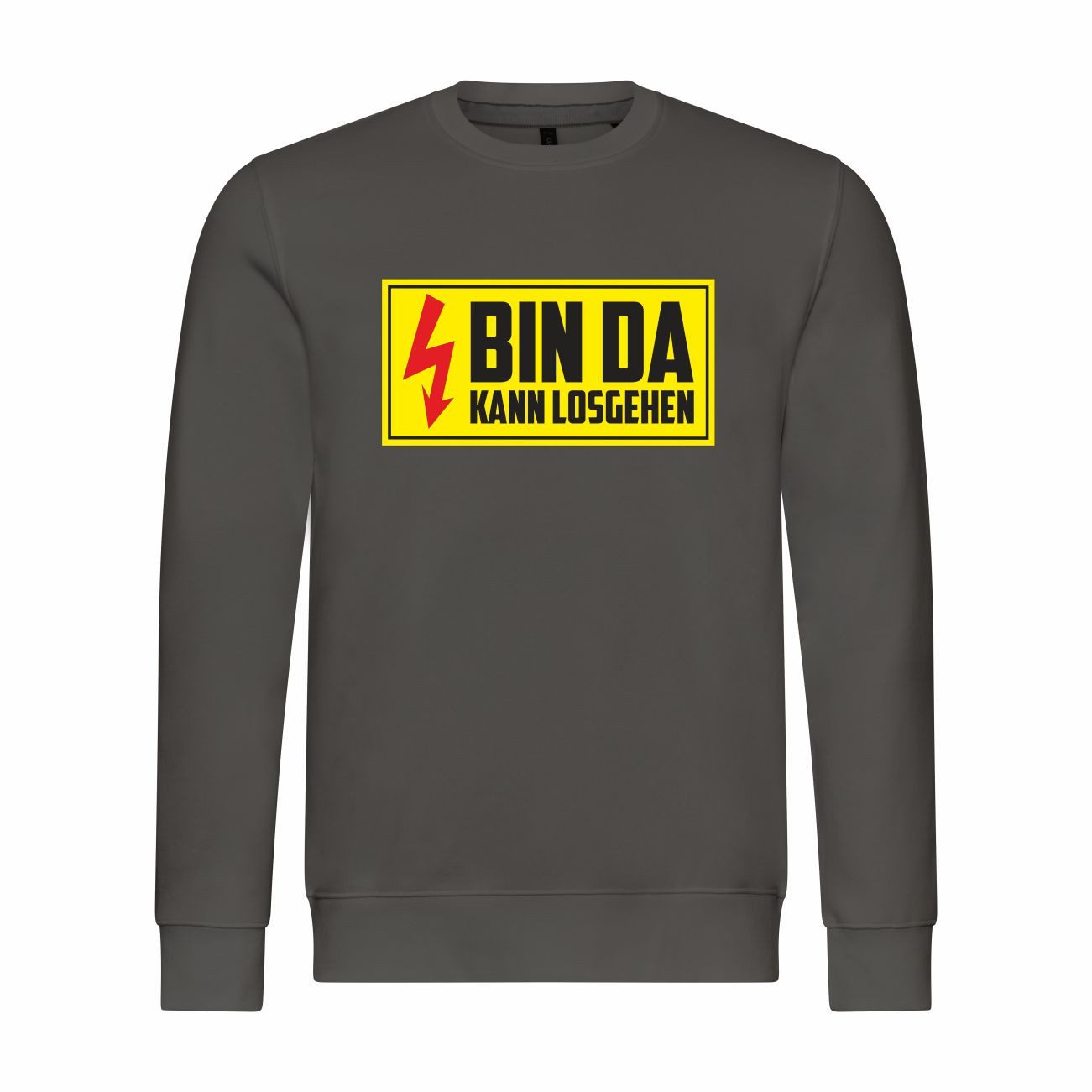 Rundhalspullover Herren Pullover Bin da kann losgehen