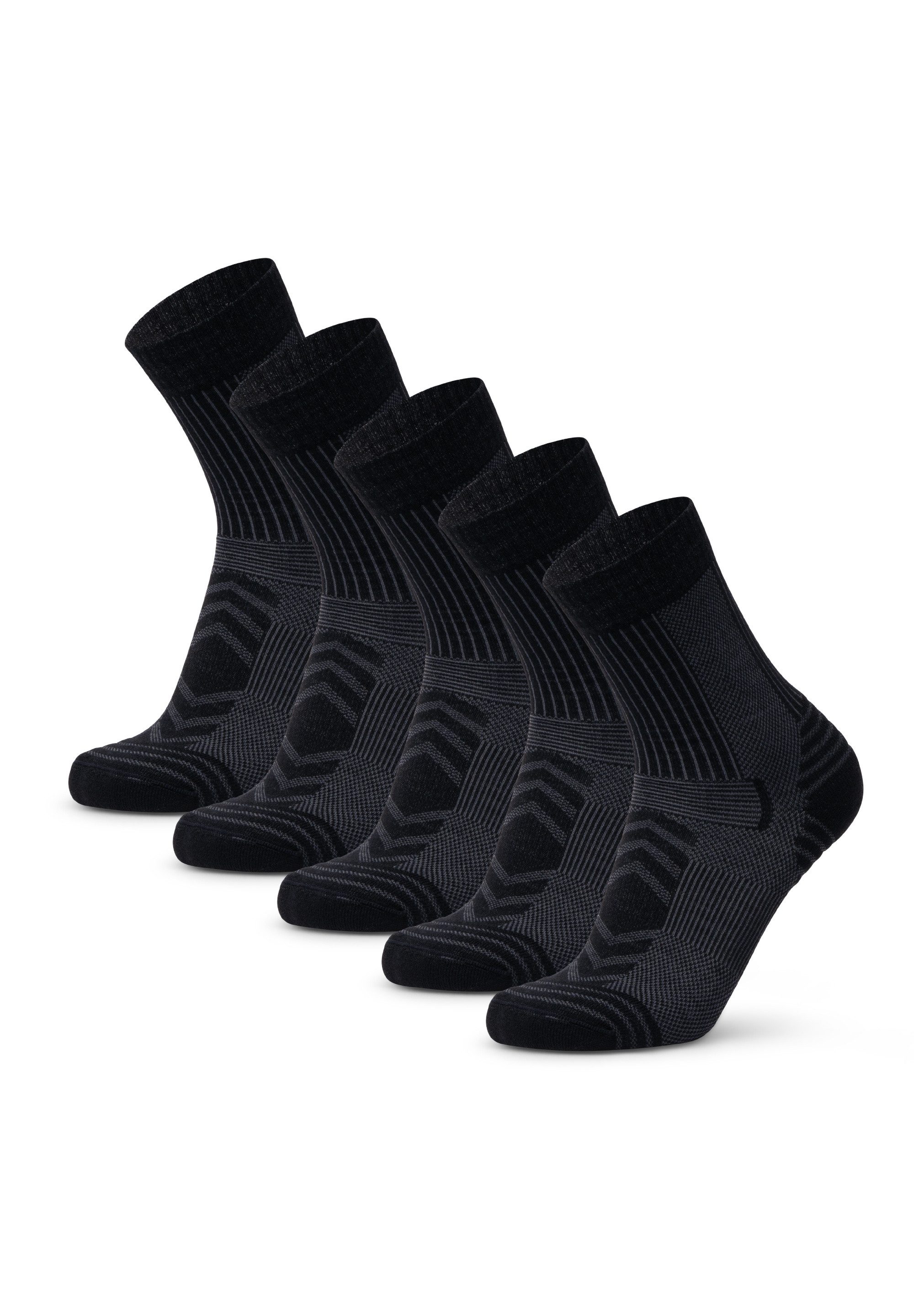 DANISH ENDURANCE Basicsocken Merino Hiking Light (5-Paar) Leicht & gepolste günstig online kaufen