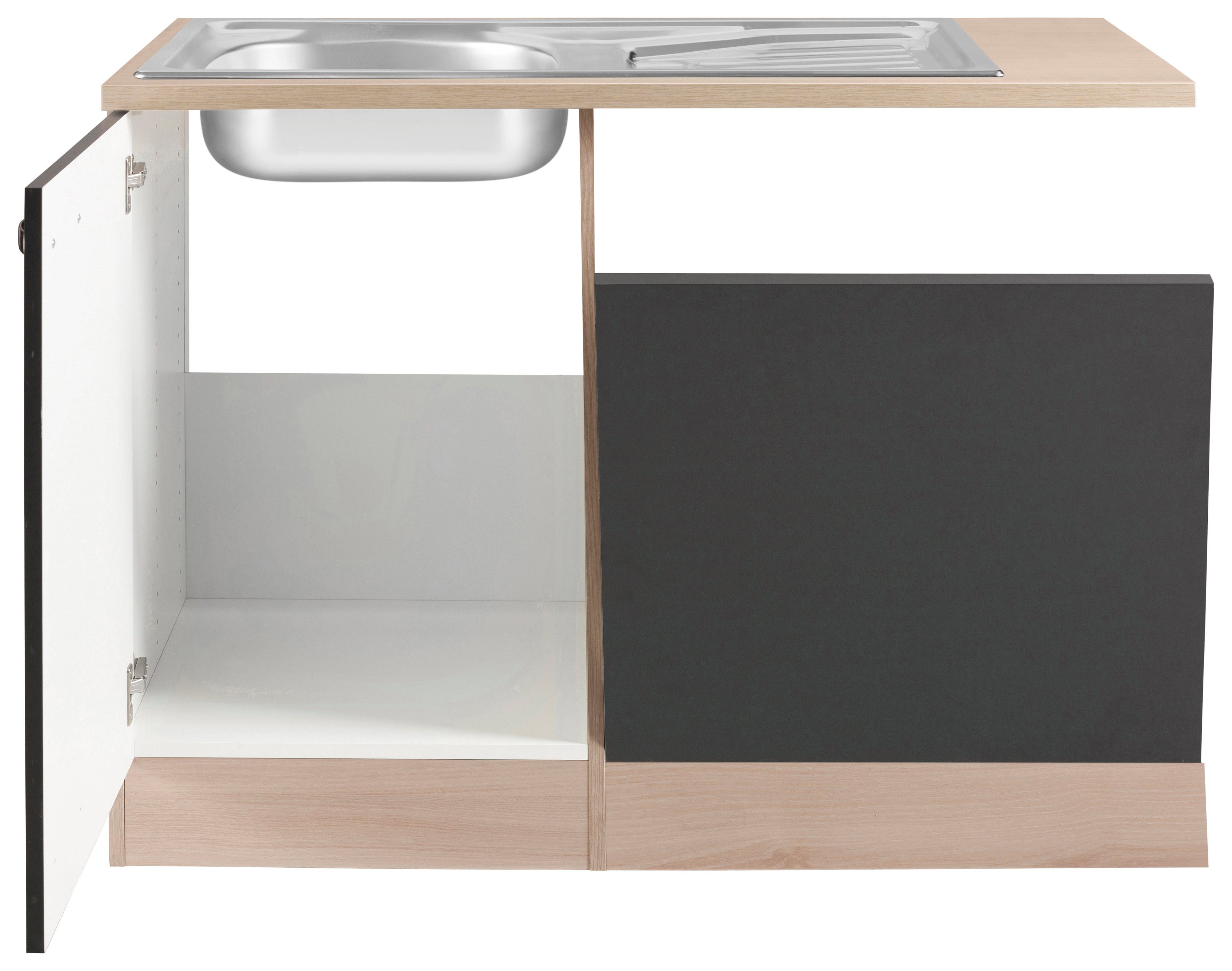 OPTIFIT Spülenschrank Faro, mit Tür/Sockel für Geschirrspüler