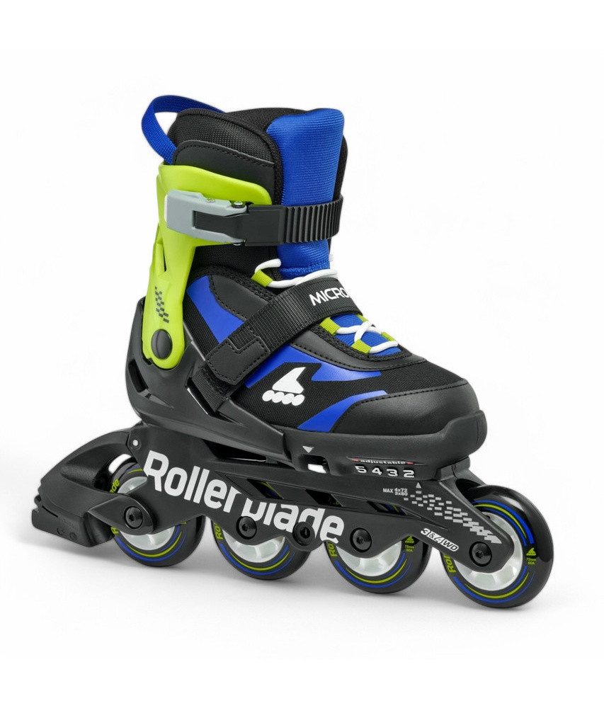 Inlineskates Microblade (Rollen: 72mm/80A, Kugellager: SG3) schwarz/blau Kinder