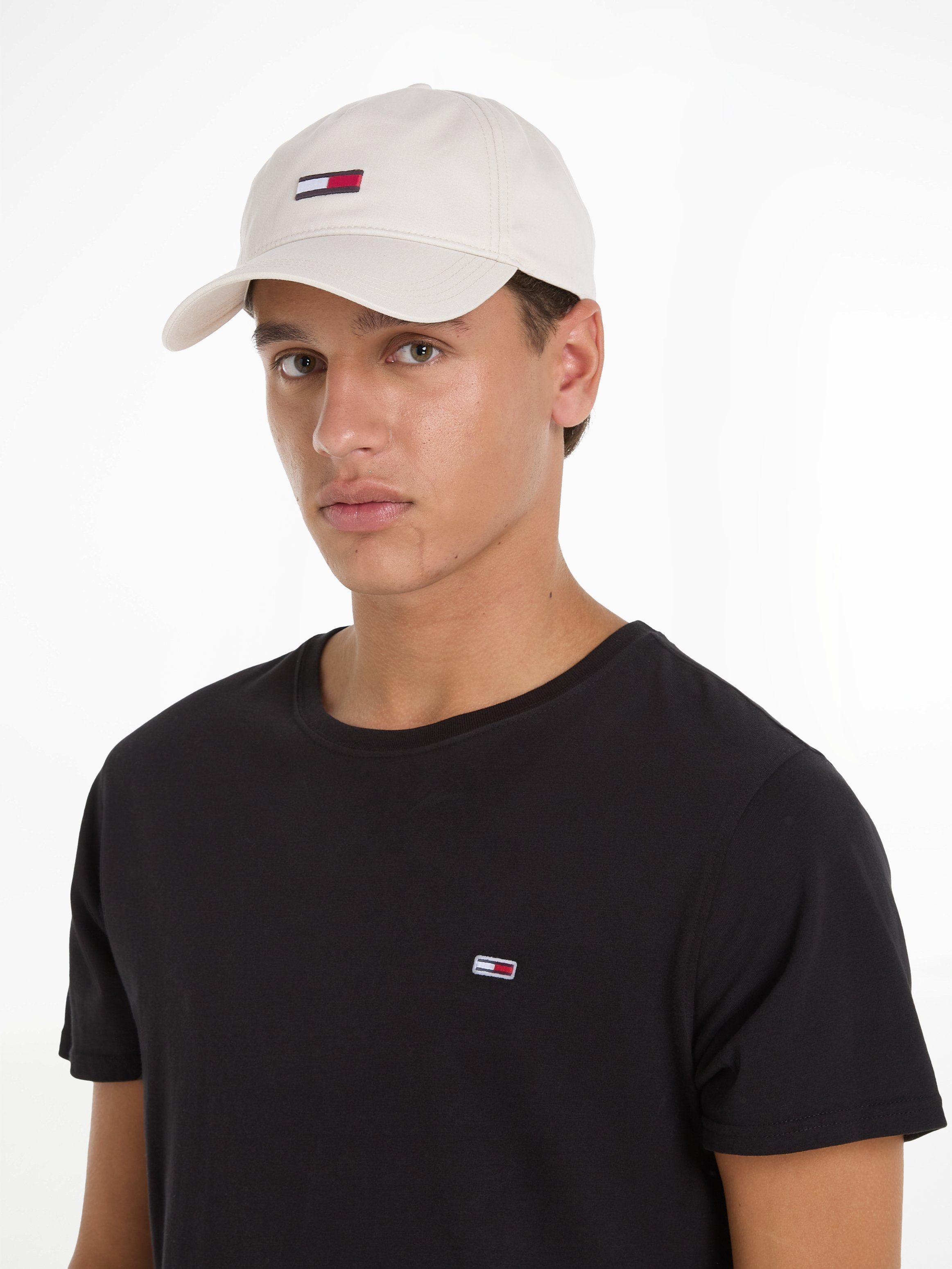 verlängerter Flag ELONGATED Tommy Baseball Cap CAP mit Jeans Bleached TJM Stone FLAG