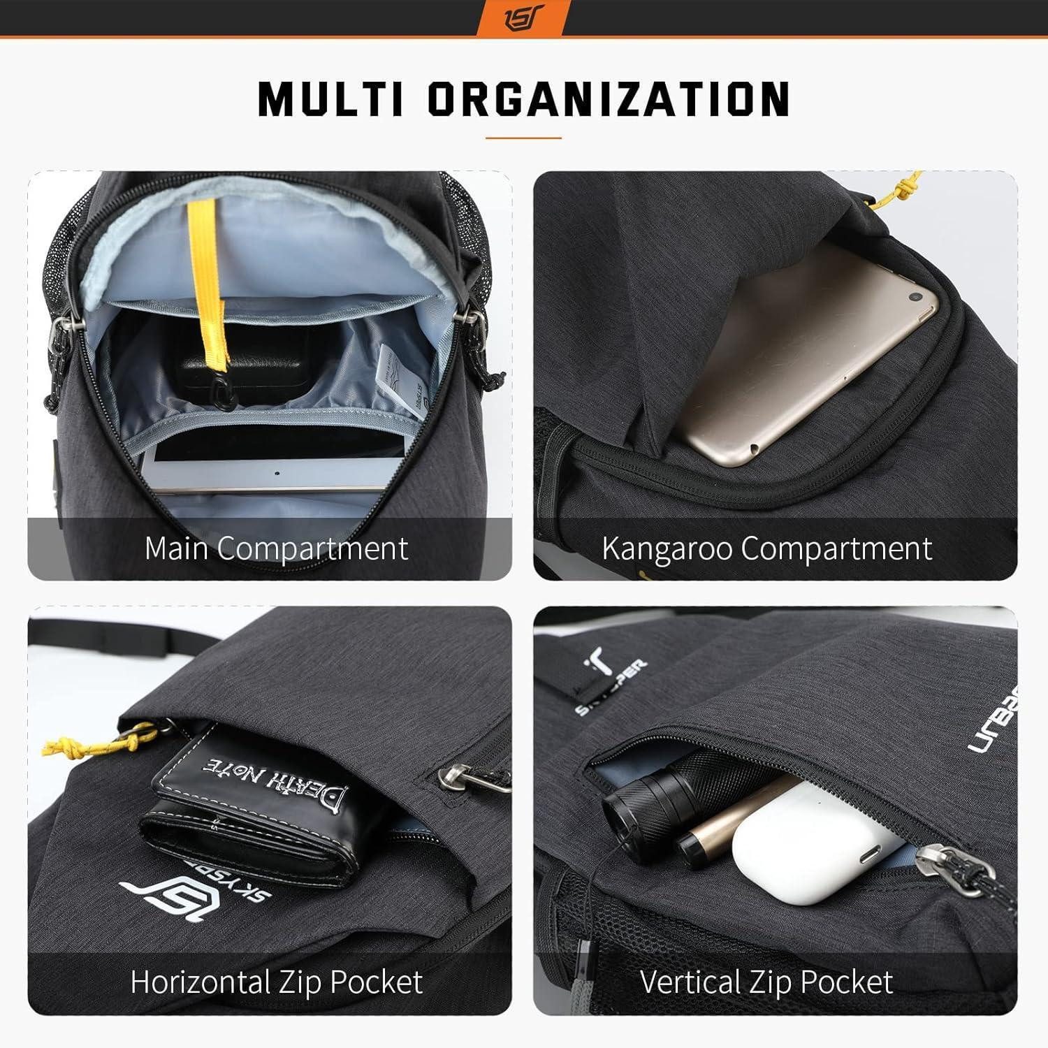 LuxusKollektion Freizeitrucksack Schultertasche Brusttasche Leichte Sling günstig online kaufen