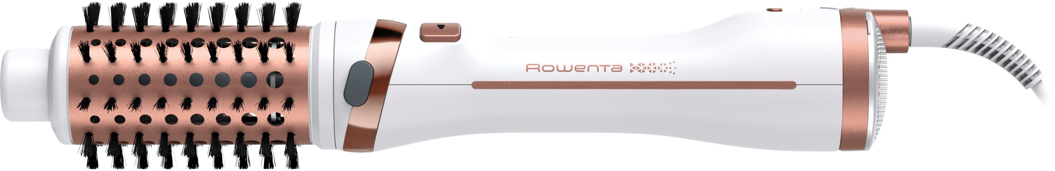 Rowenta Warmluftbürste Brush Activ Ultimate Care, rotierende Warmluftbürste 2 in 1 Styling, Keramikbeschichtung, Ionen-Booster, innovative Flip-Funktion, CF9720 weiß