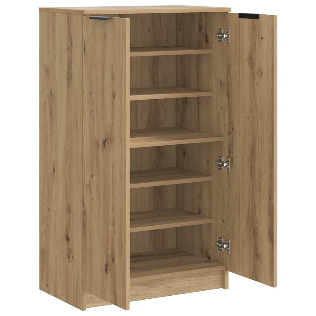 vidaXL Schuhregal Schuhschrank Artisan-Eiche 59x35x100,5 cm Holzwerkstoff, 1-tlg. – Bild 4 von 5
