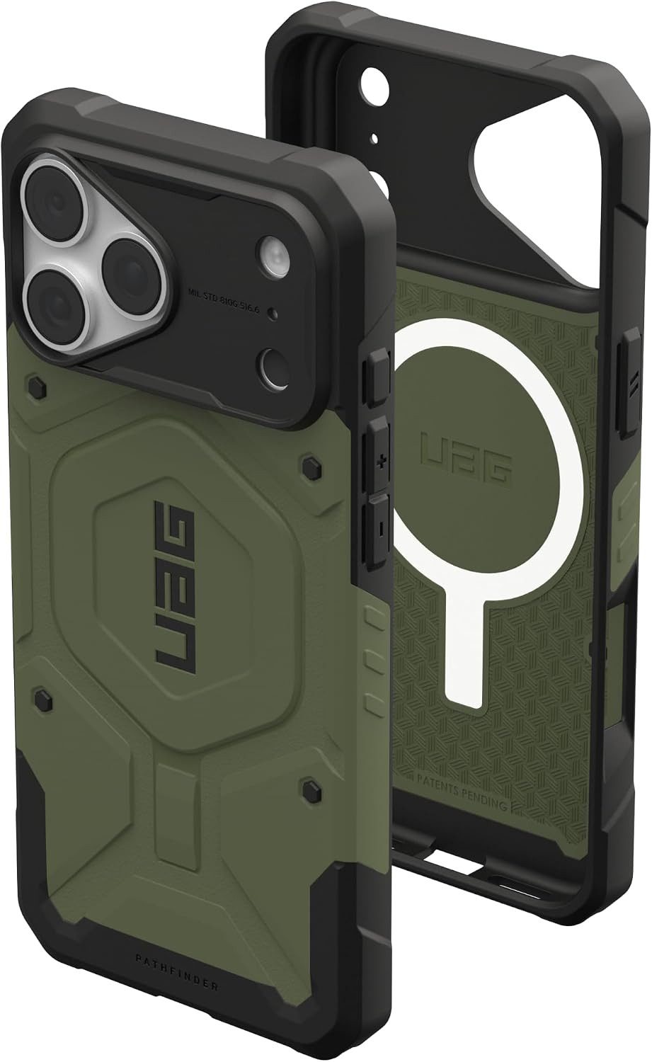 Urban Armor Gear Handyhülle Pathfinder MS Case - Apple iPhone 18 Pro Max / iPhone 17 Pro Max Hülle, 50% recycelten Materialien, 3fach Falltest nach MIL STD 810G 516.6