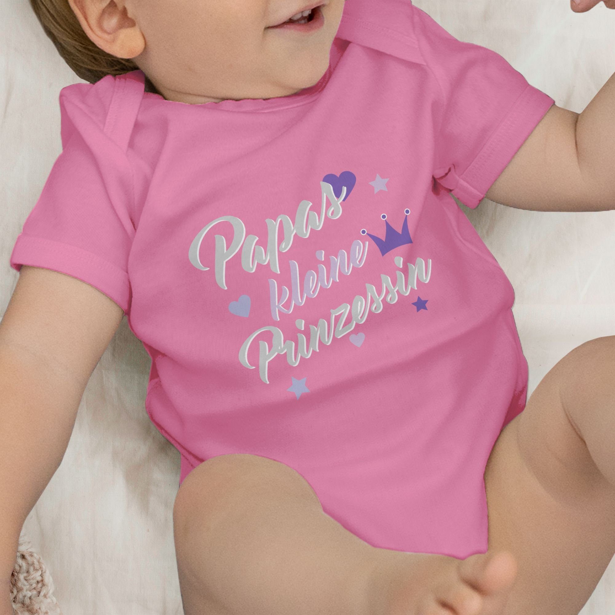 Pink Geschenk Shirtbody Vatertag 2 Baby Shirtracer Papas Prinzessin kleine