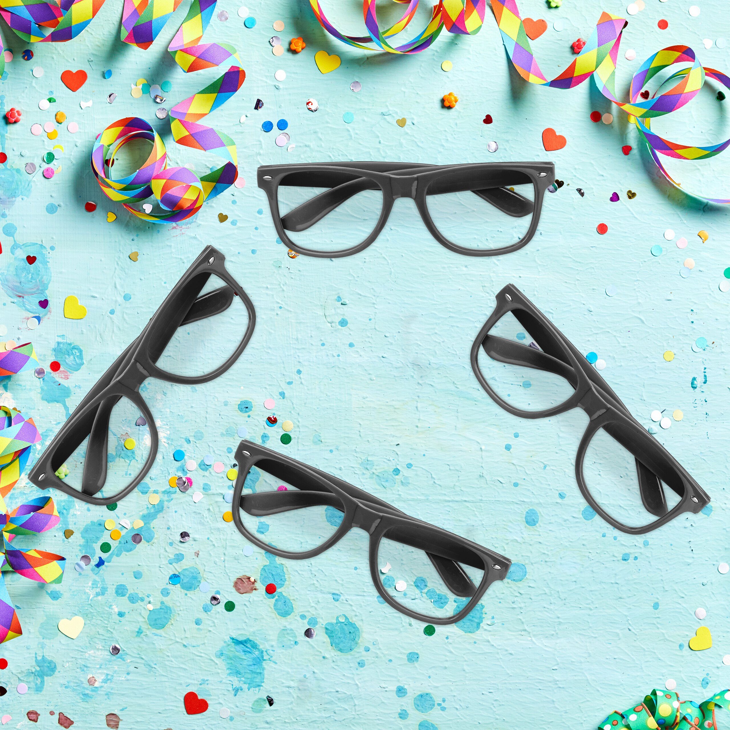 relaxdays Kostüm Partybrille im 12er Set