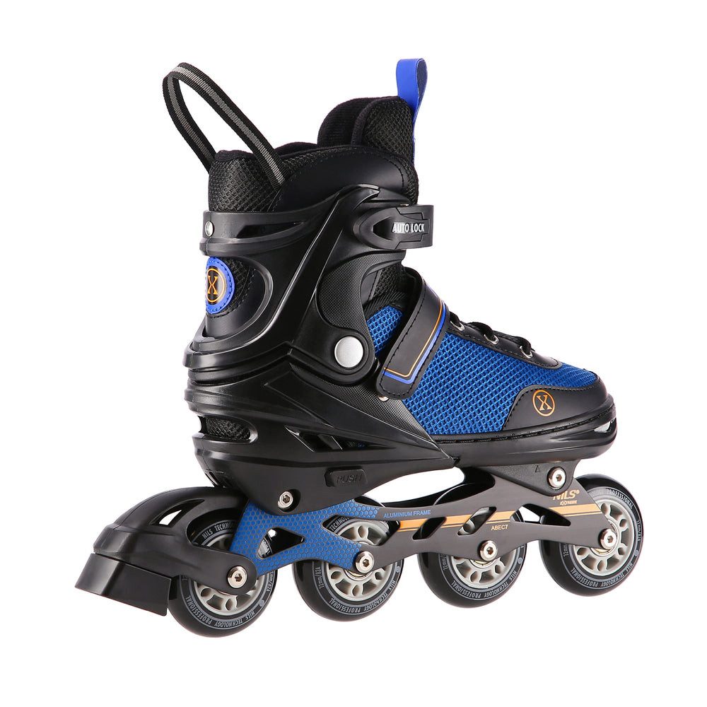 NILS EXTREME Inlineskates Inliner Rollschuhe Schlittschuhe, (Spar-Set, 2-St., 39-43), 2-in-1, größenverstellbar, ABEC 7, Alu-Schiene