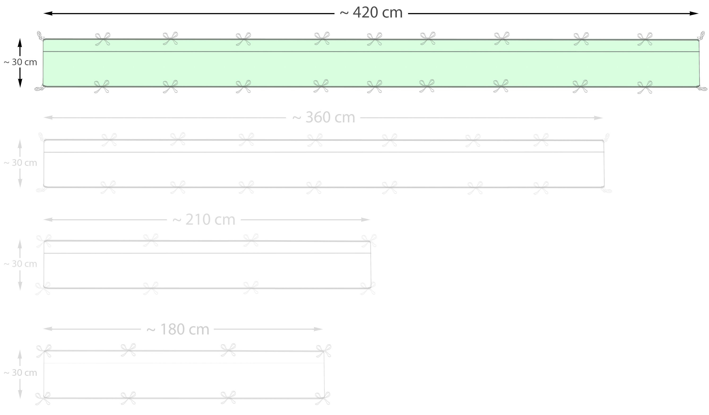 Amilian Bettnestchen Bettumrandung 420x30 cm für Babybett 140 x 70 cm geeig günstig online kaufen