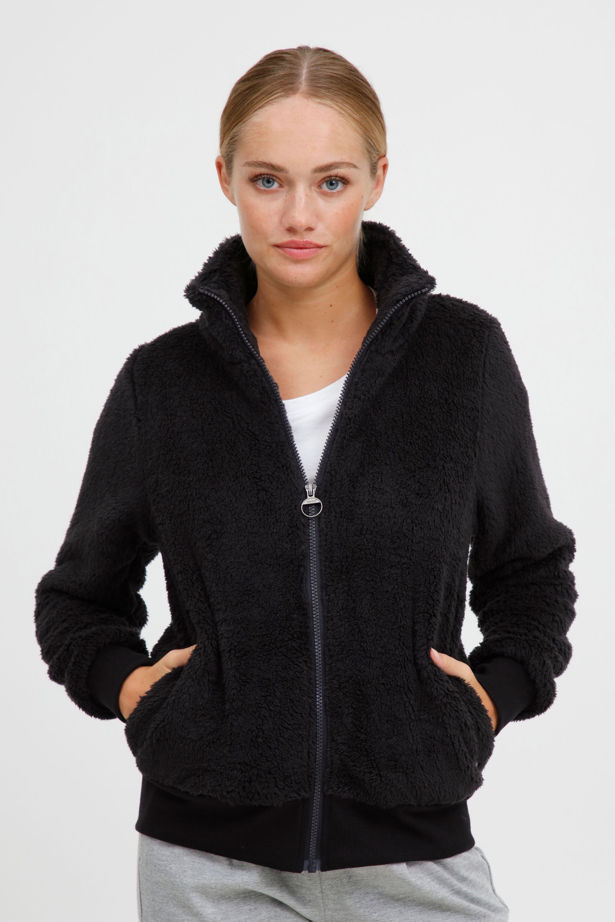 OXMO Bomberjacke OXAnneka Bomberjacke mit Teddyfell