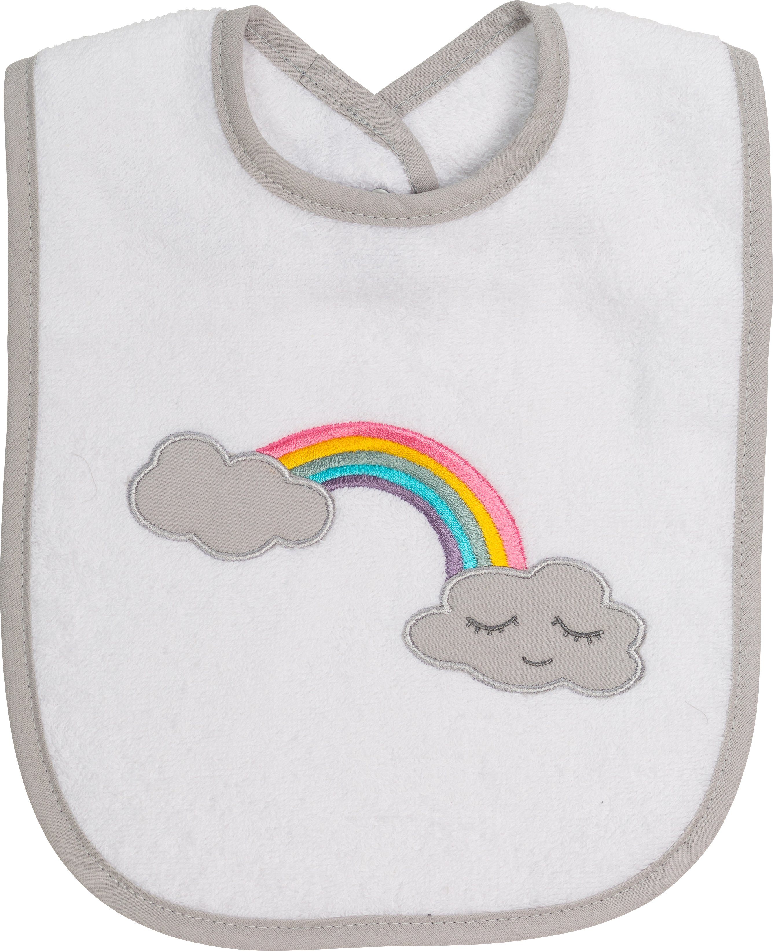 Smithy Lätzchen Babylatz Regenbogen Wolke, (1-St), made in Europe