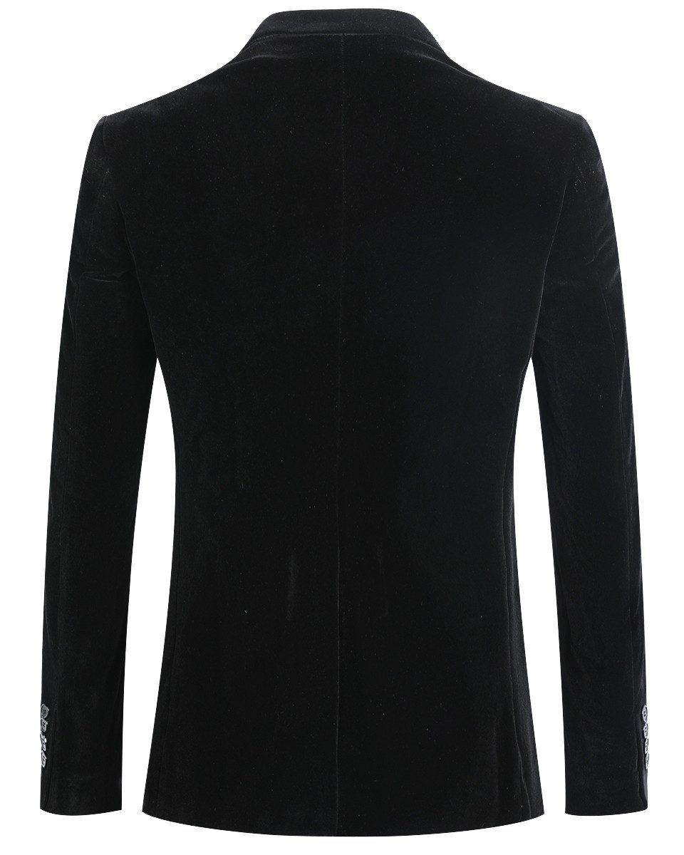 Allthemen Smokingsakko Herren Sakko in Samt Optik Smokingjacke Slim Fit günstig online kaufen