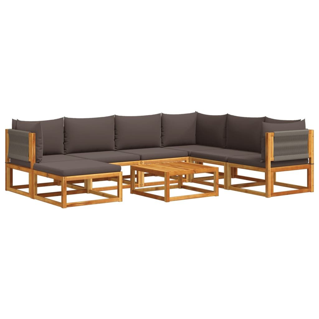 vidaXL Loungesofa 8-tlg. Garten-Sofagarnitur mit Kissen günstig online kaufen