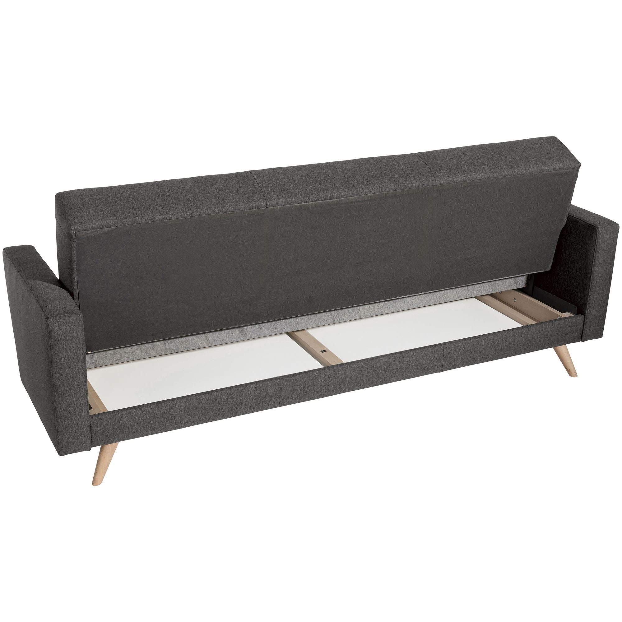 Versand hochwertig Bettfunktion Sofa Sparpreis 3-Sitzer Kessel Karisa Sofa Flachg, 1 Sitz Teile, aufm mit Kostenlosem 58 Bezug inkl. verarbeitet,bequemer