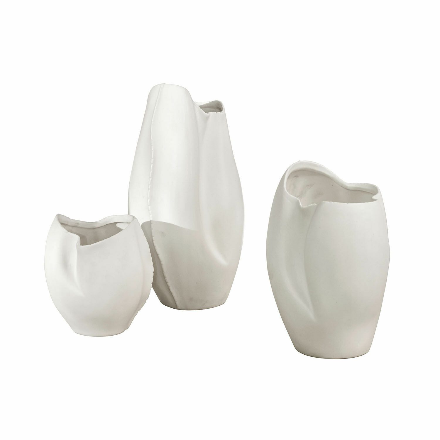 Mirabeau Tischvase Vase 3er Set Kazimad weiß