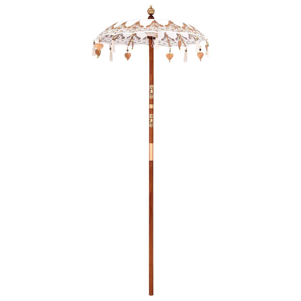 vidaXL Sonnenschirm Balinesischer Sonnenschirm Sonstiges Creme günstig online kaufen