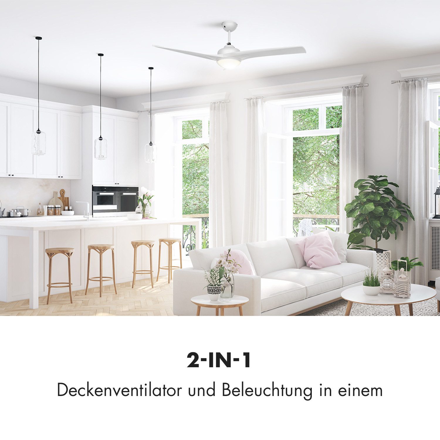 Klarstein Bodenventilator Figo 2-in-1 Deckenventilator, Ventilator günstig online kaufen