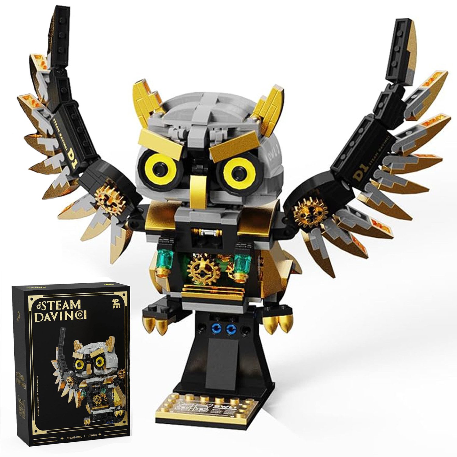 Esun Eule Bauspielzeug, Tiere Figuren Spielzeug, Vogel Bausteine 484 St. Sp günstig online kaufen