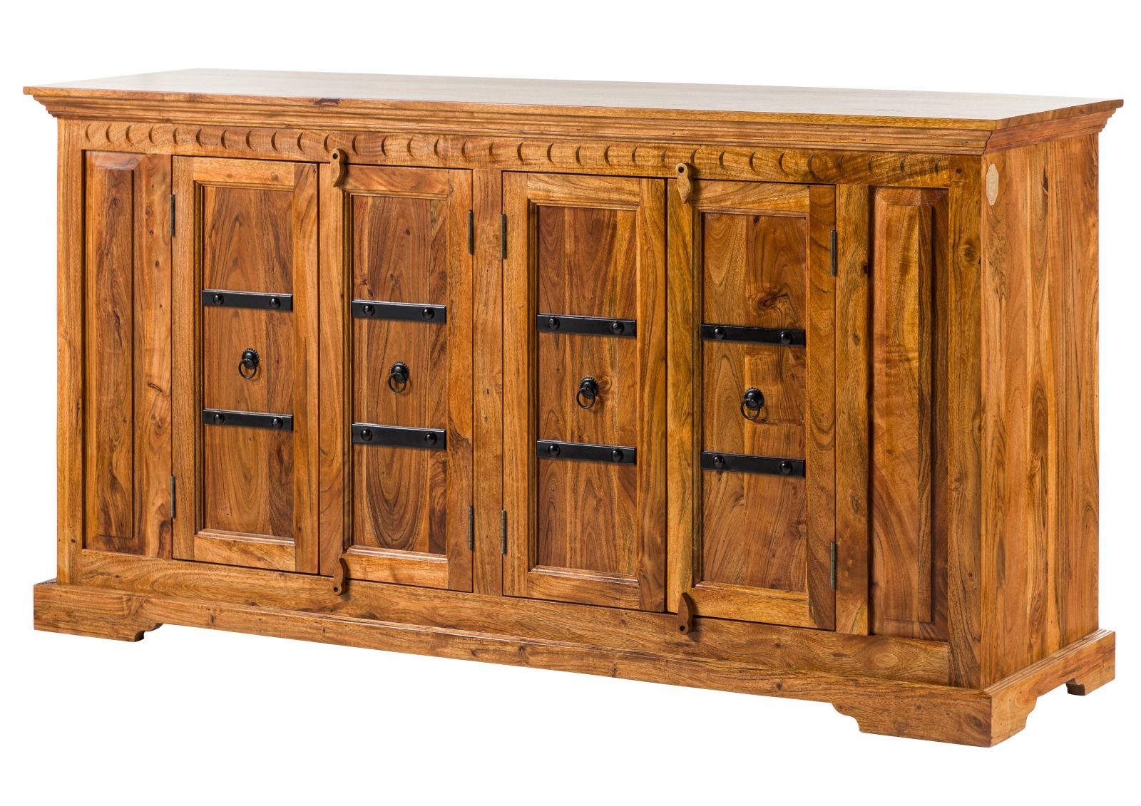 Massivmoebel24 Sideboard (Sideboard Akazie 171x50x90 honig  günstig online kaufen