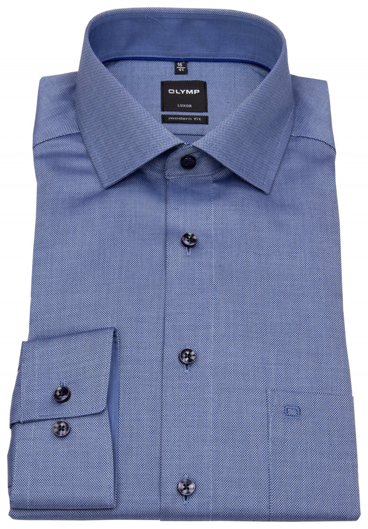 OLYMP Businesshemd Modern Fit leicht tailliert bügelfrei Kentkragen günstig online kaufen