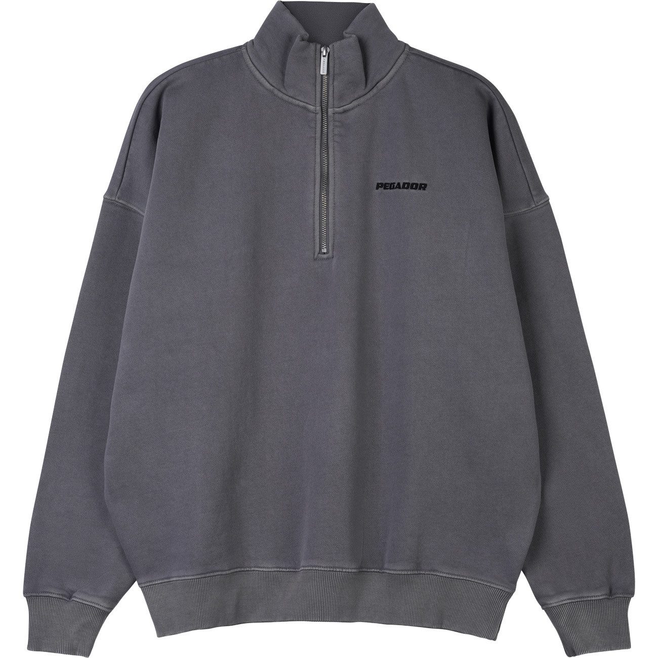 PEGADOR Sweatshirt Logo Oversized Halfzip Sweater günstig online kaufen
