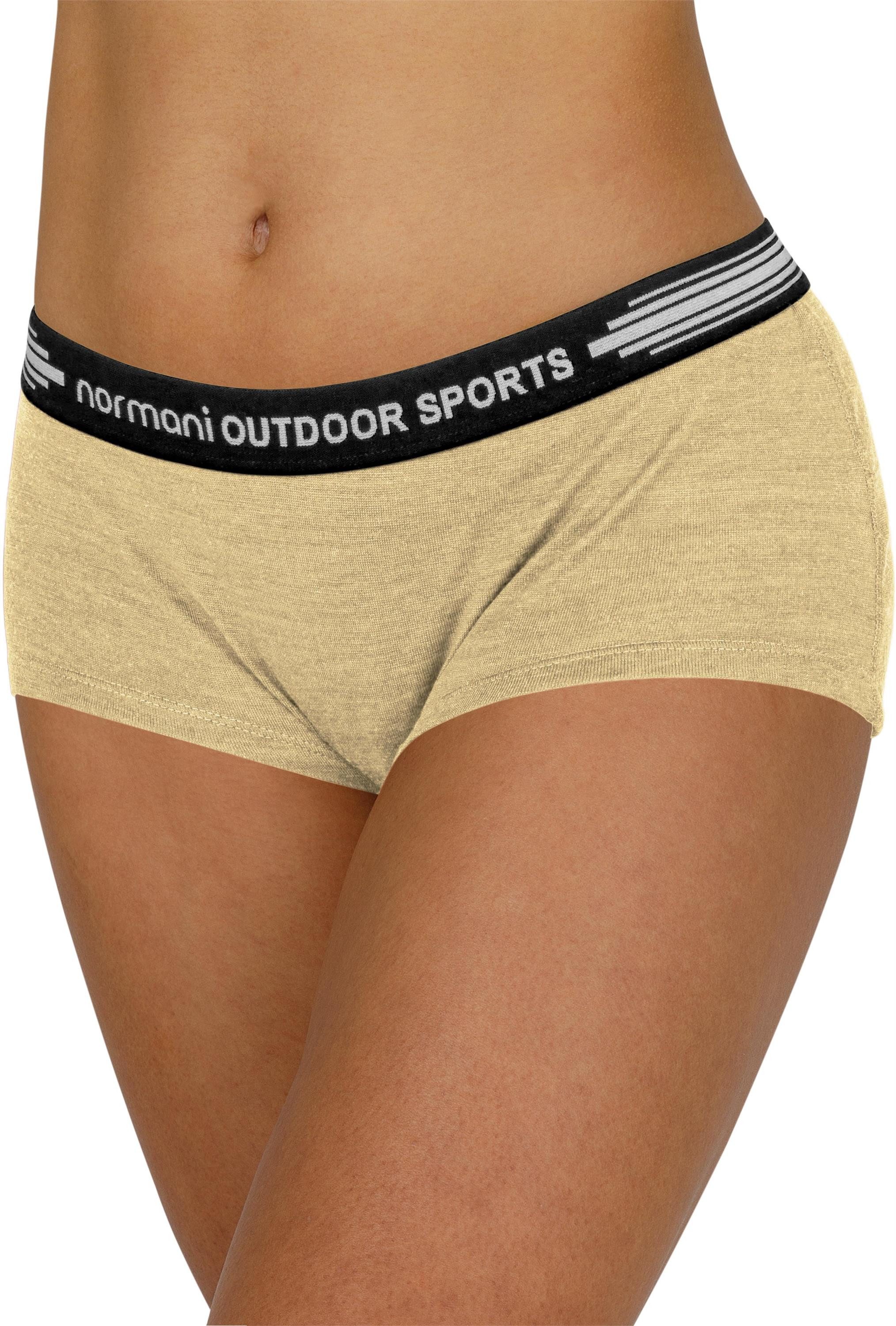 normani Slip 2er Pack Damen Merino Boxershorts Morwell Merino Unterhose Hipster Unterwäsche aus Merinowolle