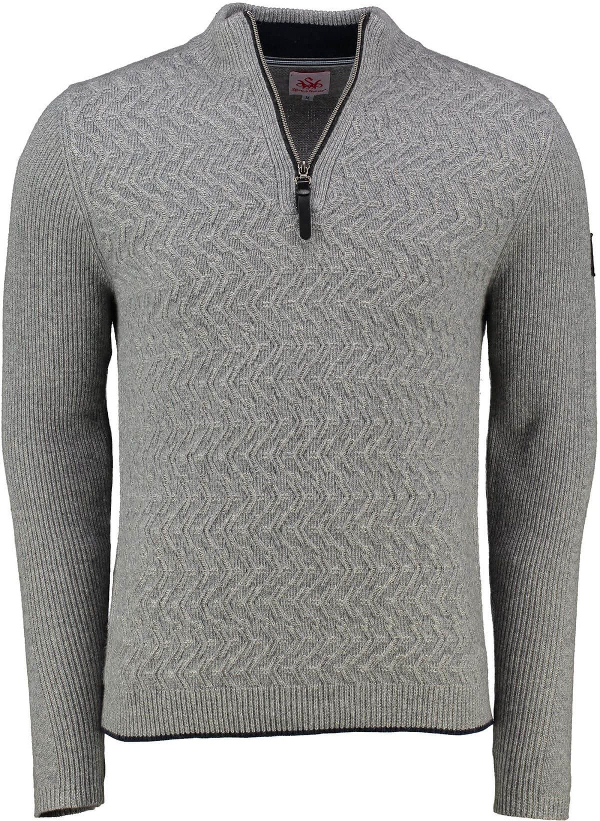 Strickpullover SPIETH & WENSKY Pullover Azius grau