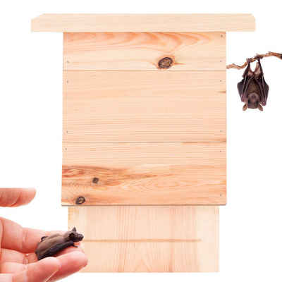 BigDean Nistkasten »XL Fledermauskasten Fledermaus Haus Massivholz Handmade in Europe«