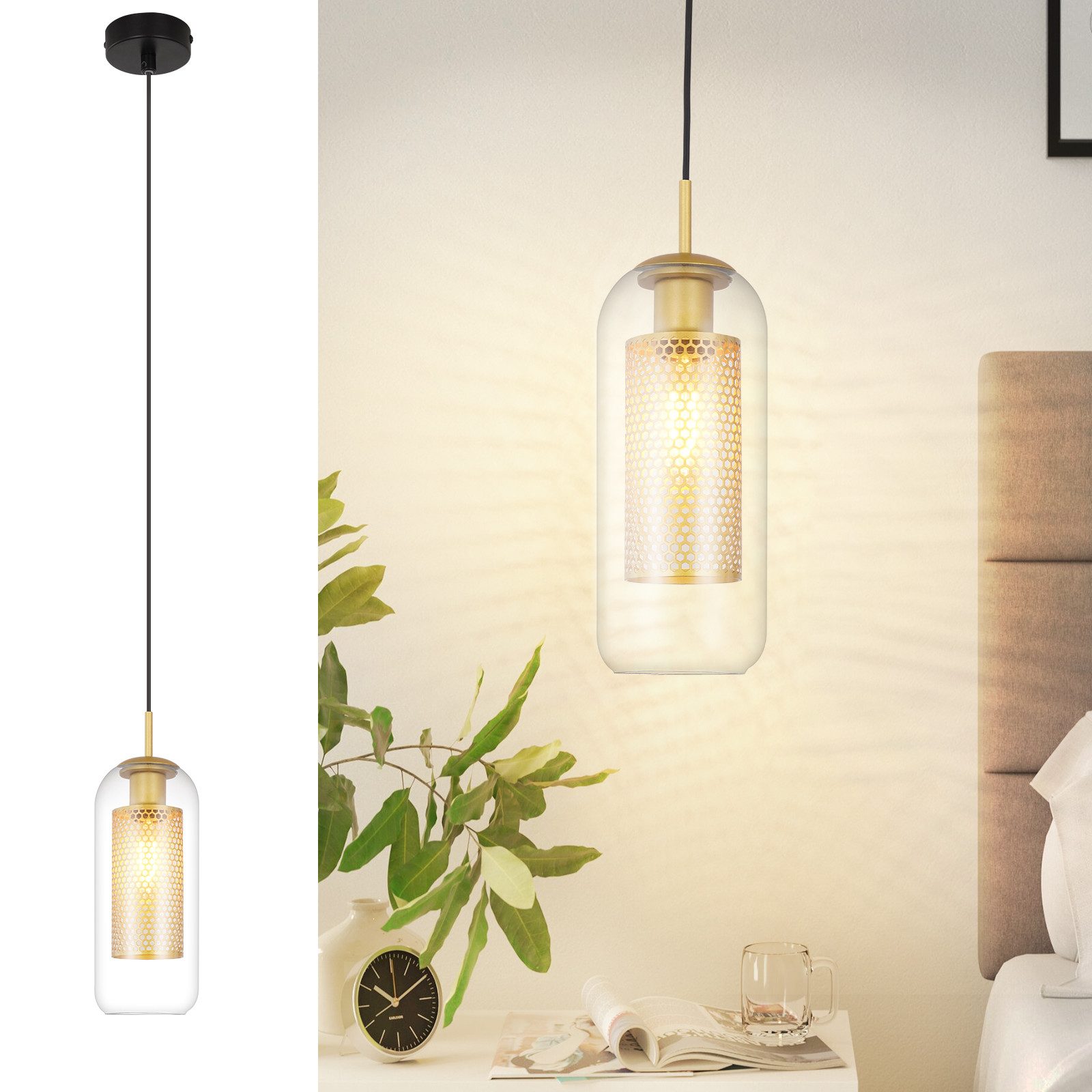 ZMH Pendelleuchte Esszimmer 1 Flammig Modern günstig online kaufen