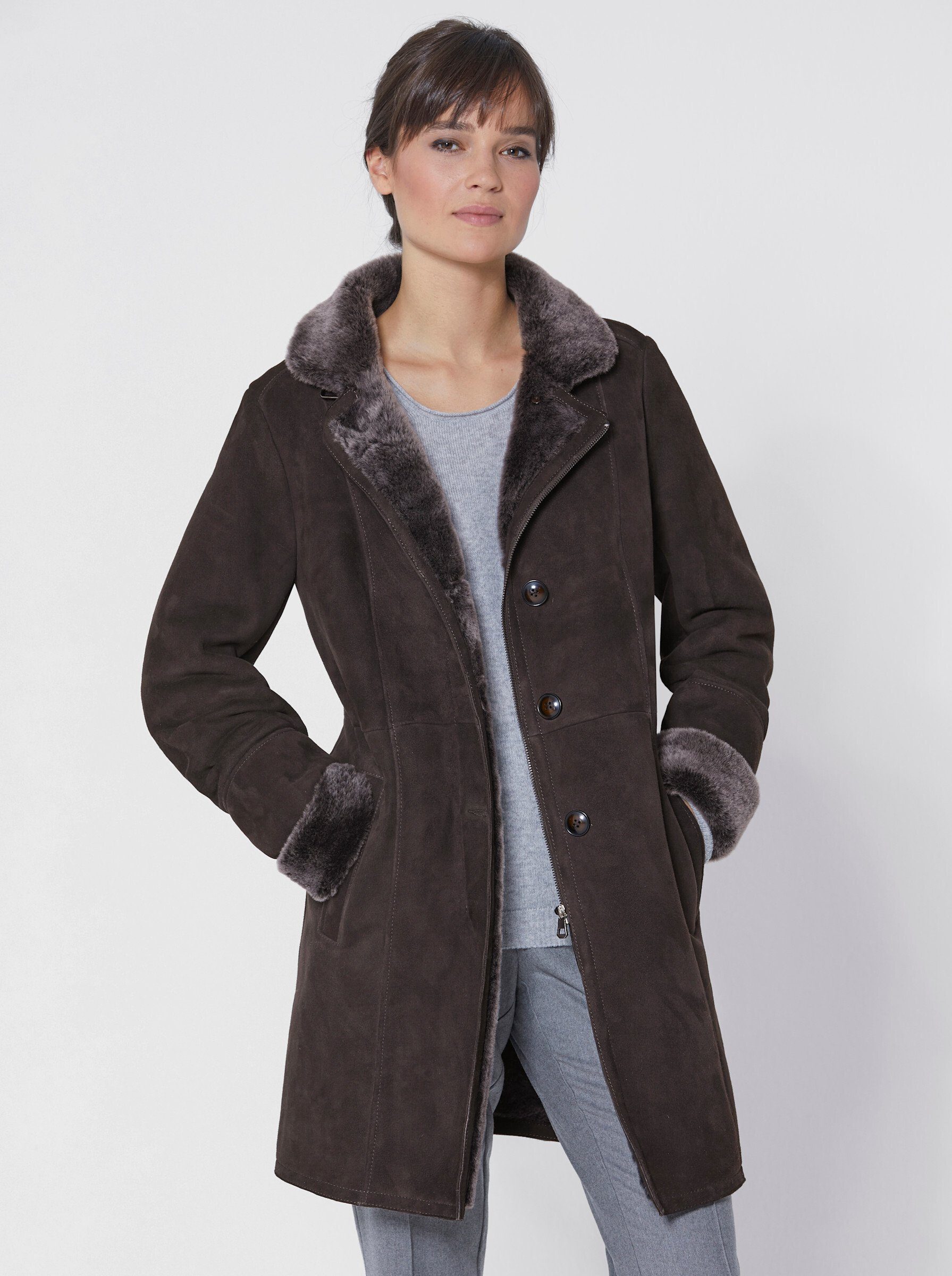 Mainpol Allwetterjacke Lammfell-Jacke günstig online kaufen