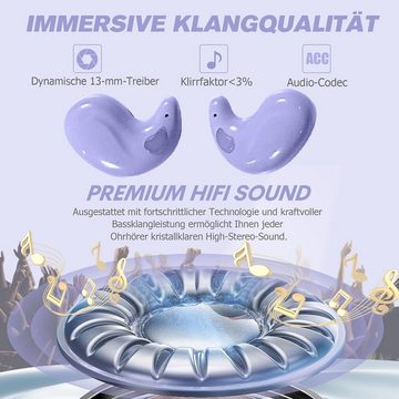 Xmenha Hi-Fi Stereo Sound Mini In-Ear-Kopfhörer (Öffnen Sie das Ladeetui, nehmen Sie die Ohrhörer heraus und verbinden Sie sie mit Ihrem Mobiltelefon für sofortige Nutzung., für klare Anrufe und Geräuschunterdrückung mit einfacher Kopplung)