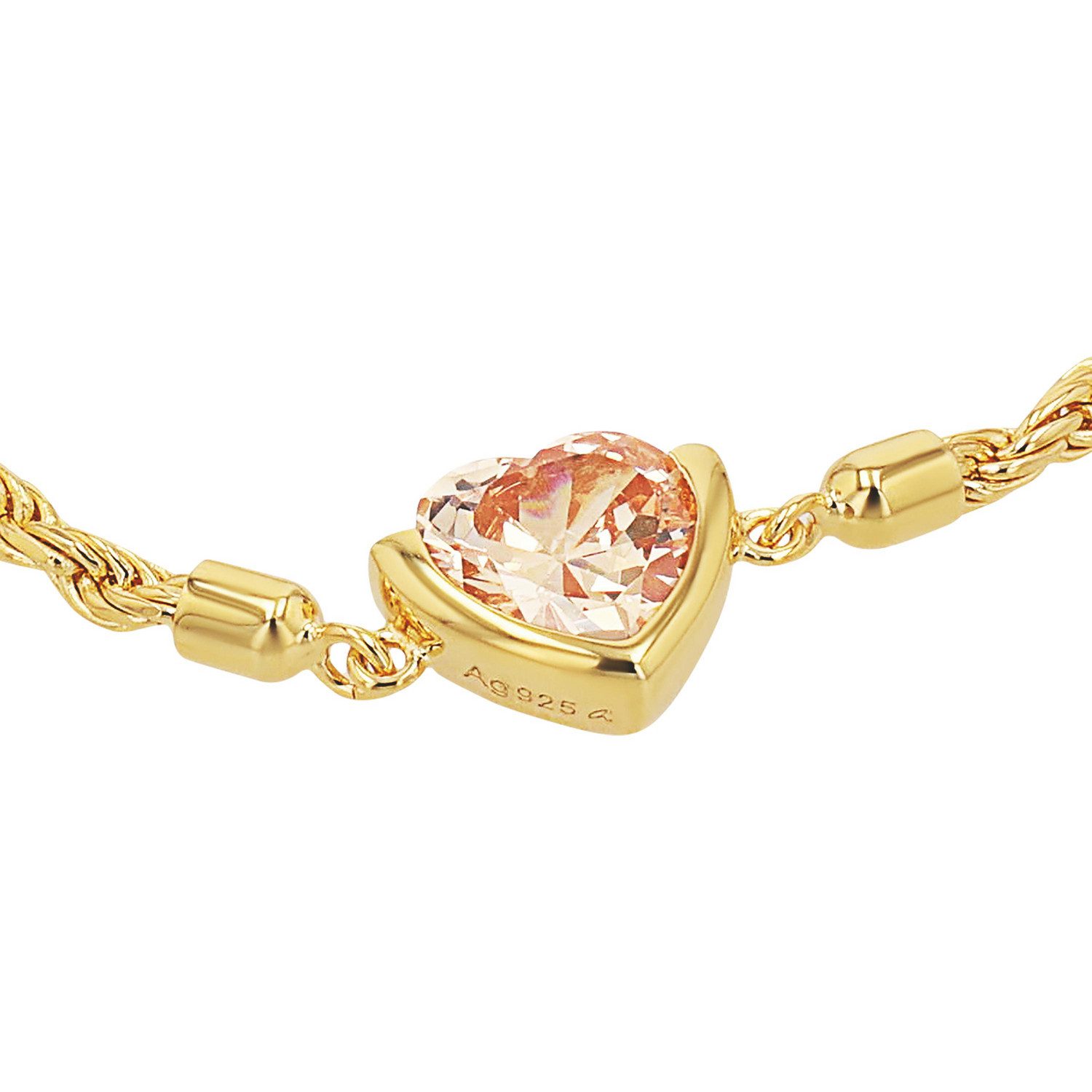 JOOP! Armband Herz, mit Zirkonia (synth)