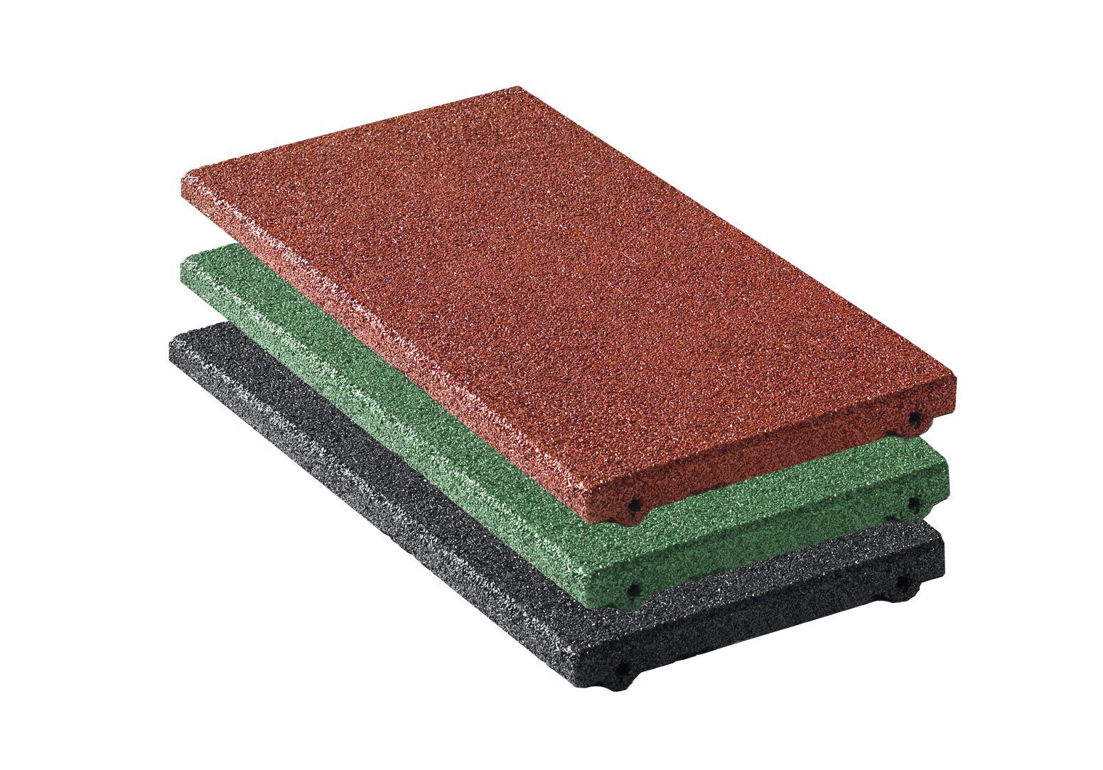 RO-FLEX Outdoor-Bodenplatte Fallschutzplatte / Gummimatte250x500 mm günstig online kaufen